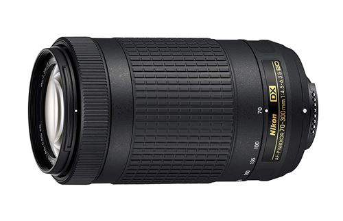 Nikon Objectif Nikkor AF-P DX 70–300 mm f/4.5–6.3 G Ed, Noir-