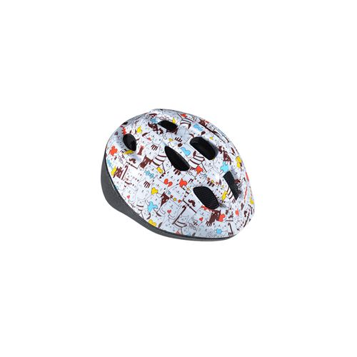 Casque enfant polisport junior cats multi couleurs avec reglage occipital 52/56