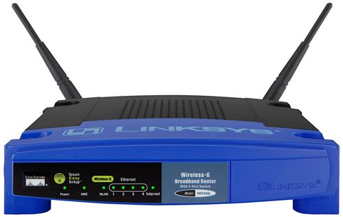 Linksys WRT54GL Routeur sans fil Wifi 54G Open source avec switch 4 ports