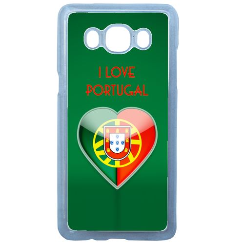 Coque Coeur Love Portugal Compatible Galaxy J7 2016 Transparent