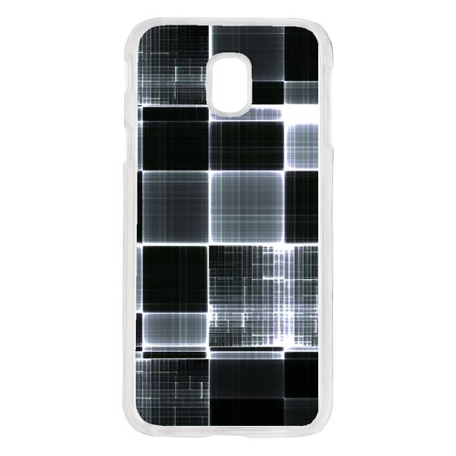 Coque Carreaux De Verres Gris Et Noir Compatible Galaxy J5 2017 Transparent