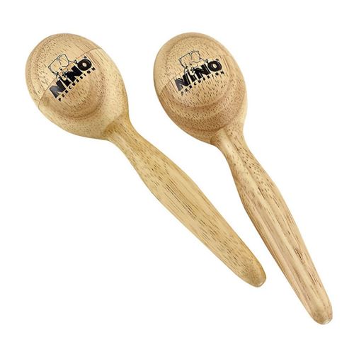 Paire de maracas ovale en bois petit modèle - NINO565