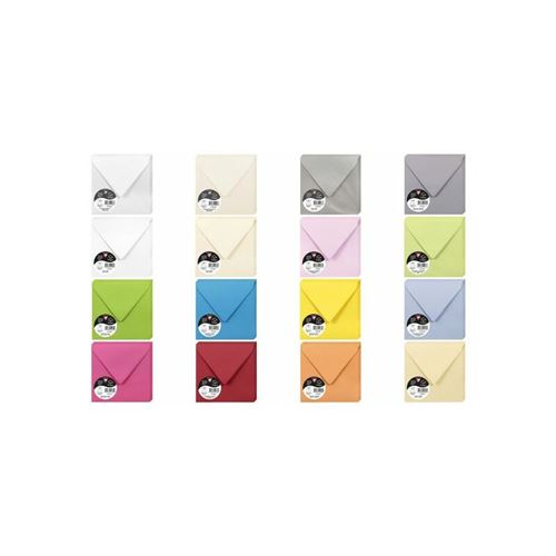 Enveloppe Pollen clairefontaine 14x14 vert menthe - Paquet de 20