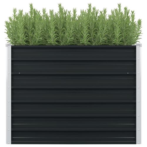 VIDAXL - Jardinière surélevée - 100x100x77 cm - Anthracite - Image 2