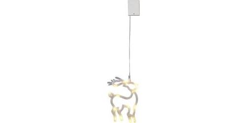 Décoration de fenêtre renne Polarlite LBA-50-008 Ampoule LED blanc chaud transparent