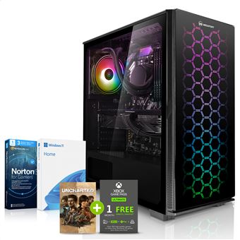 Pc Gamer Complet Megaport Super Mega Pack Cyber Amd Ryzen 5 Ecran Led 24 Clavier Et Souris Gamer Geforce Gtx 1650 16go 1to Windows 10