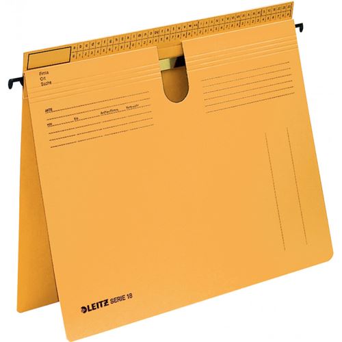 LEITZ LEITZ SERIE 18 HÄNGEHEFTER, MANILAKARTON 250 G/QM, GELB NOIR