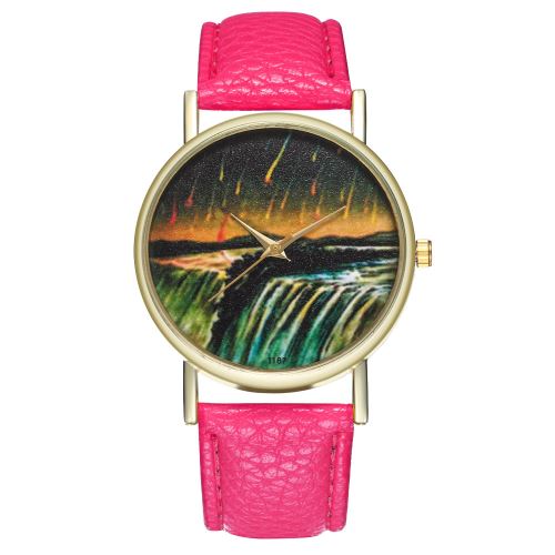 Antique Meteor Rain Illustration Montre Asteroid Canvas Strap Watch Mme Montre Homme Montre à Quartz T187-ARoseCamine