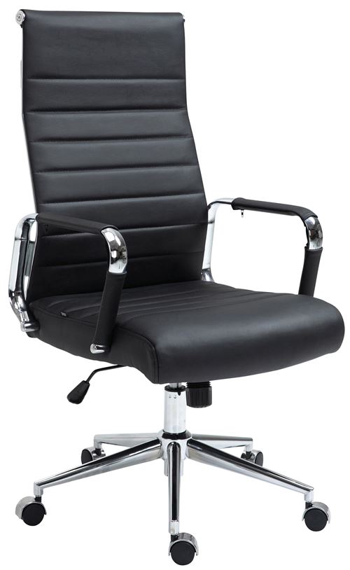 CLP Fauteuil de bureau Kolumbus en véritable cuir  Noir