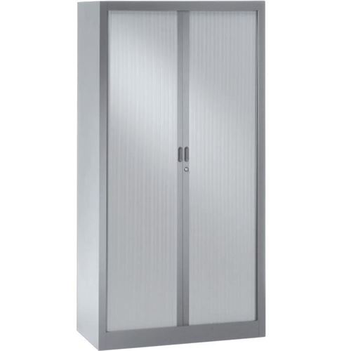 14 19 Sur Pierre Henry Armoire De Bureau Joker Style Industriel Metal Gris Clair L 90 X H 180 Cm Achat Prix Fnac