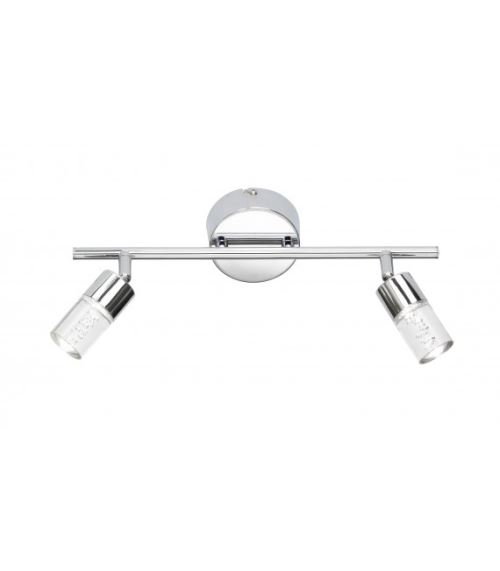 Spot LUGO chrome 2 ampoules LED