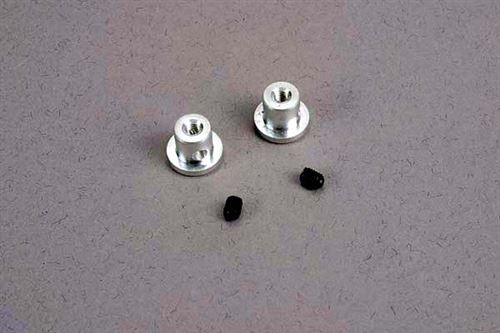 Bagues de fixation d'aileron (2) + vis (2)