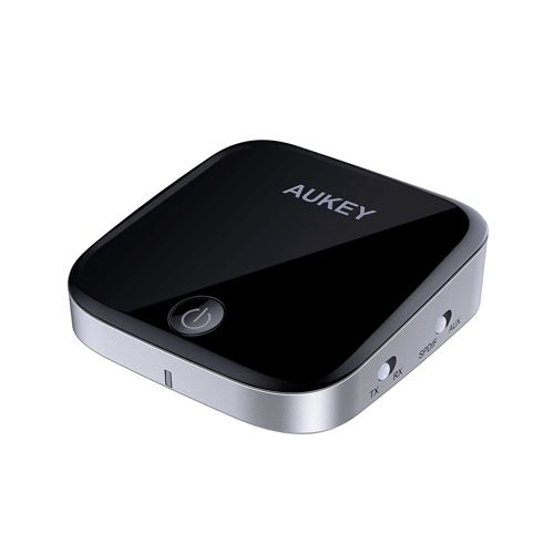 Transmetteur Bluetooth 4.1 Émetteur et Récepteur 2 en 1 avec 3,5mm AUX et SPDIF / Optique Digital TOSLINK, aptX et Basse Latence, Double Appairage