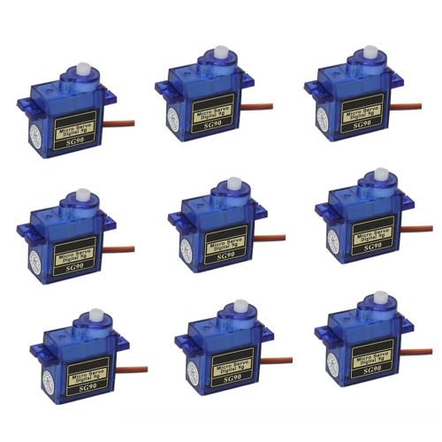 9X 9G Sg90 Micro Servomoteur pour Rc Robot Avion Hélicoptère Aircraf Voiture Bateau Hmpl122
