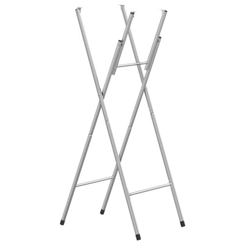 vidaXL Pieds de table pliables Argenté 45x55x112 cm Acier galvanisé