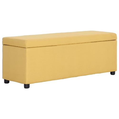 Chunhe Banc avec compartiment de rangement 116 cm Jaune Polyester AB281324