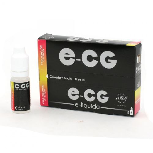 Lot de 5 Flacons E-CG - Framboise-Citron 0 mg/ml