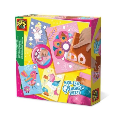 SES CREATIVE 14106 - Cartes avec feuilles brillantes