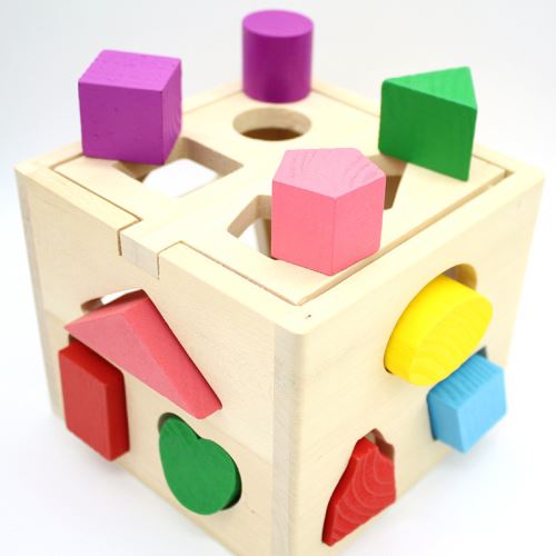 Enfants d'apprentissage en bois bébé Geometry Jouets éducatifs Puzzle Puzzle IQ 3D pour les enfants Pealer1636