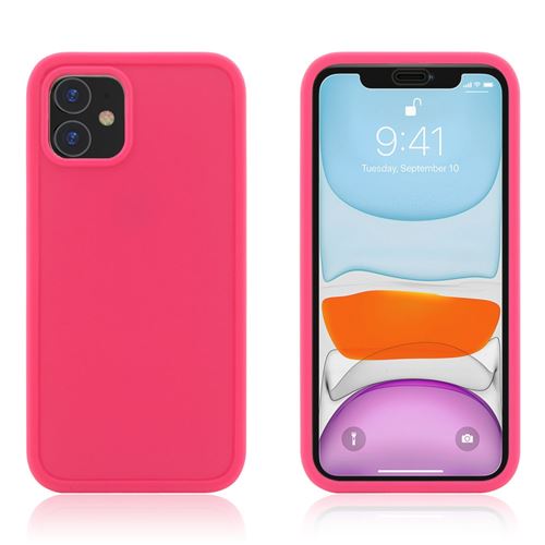 Coque en TPU étanche rose pour votre Apple iPhone 11 6.1 pouces