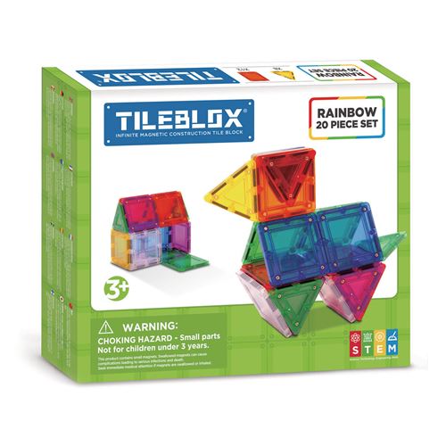 Tileblox Rainbow set, 20dlg.