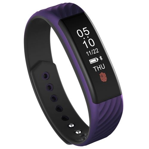 Bracelet Connecté Montre Android iOs Smartwatch Podomètre Etanche IP67 Violet - YONIS