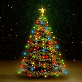 vidaXL Guirlande lumineuse d'arbre de Noël 180 LED colorées 180 cm - 1