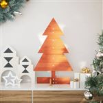 vidaXL Arbre de Noël en bois pour décoration 60 cm bois de pin massif858182