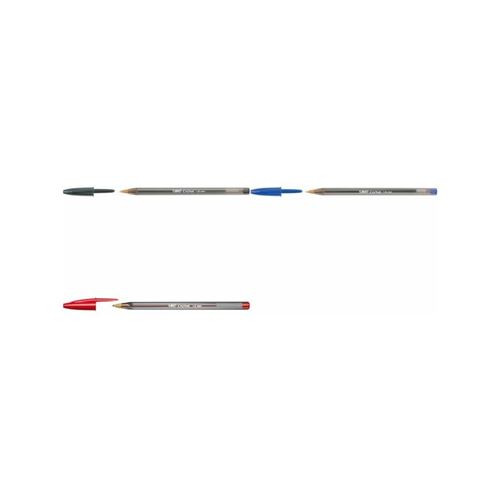 Non Communiqué Rouge Bic Stylo À Bille Cristal Large,