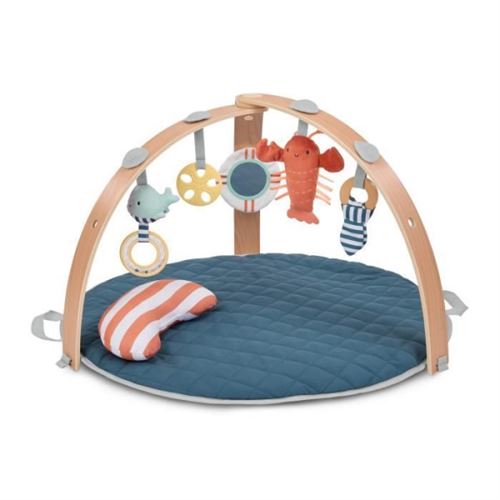 Ingenuity Tapis D'éveil Réversible Cozy Spot 5 Jouets Arche Bois Pliable - Image 3
