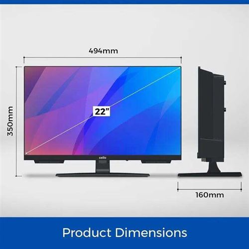 Smart TV cello C2224SH 22 pouces Full HD LEDLCD