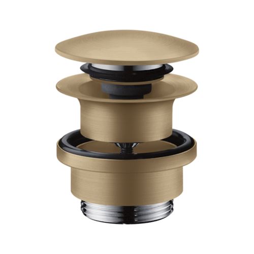Bonde lavabo Push-open HANSGROHE bronze brossé