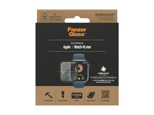 PanzerGlass - Schermbeschermer voor smart watch - glas - framekleur zwart - voor Apple Watch Hermès Series 9, SE 3, Series 10, Series 11, Series 9, Ultra 2, Ultra 3
