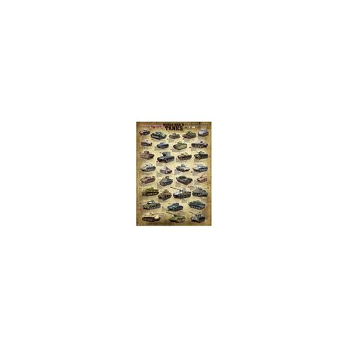 Puzzle Eurographics - Panzer des 2 zweiten Weltkriegs, 1000 pièces
