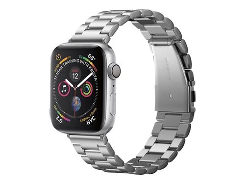 Spigen Modern Fit 44mm Watch Band - Bracelet de montre pour montre intelligente - argent - pour Apple Watch Hermès Series 7, Hermès Series 9, Nike Series 7, Series 10, Series 8, Series 9