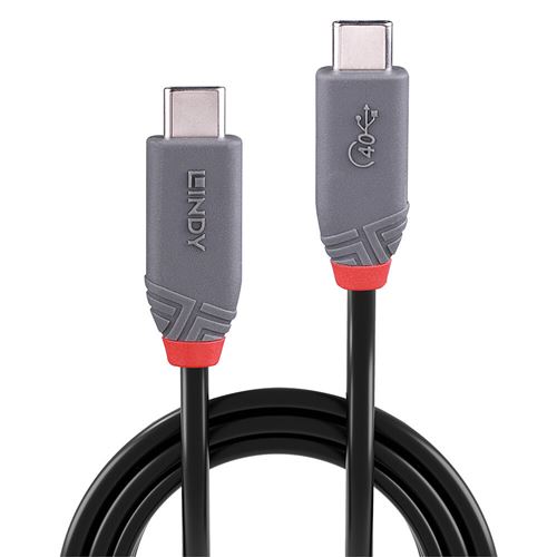 LINDY câble usb 4 type c 0.80m 40gbps 8k 60hz