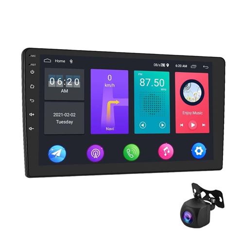 Autoradio Android 10 Pouces Écran Tactile GPS Bluetooth WiFi Caméra Recul HD YONIS