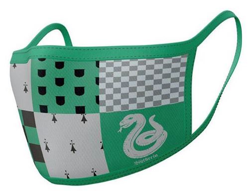 Lot de 2 masques en tissu Harry Potter Serpentard