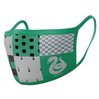 Lot de 2 masques en tissu Harry Potter Serpentard