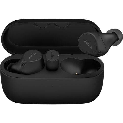 Jabra Evolve2 Buds MS - Écouteurs sans fil avec micro - intra-auriculaire - Bluetooth - Suppresseur de bruit actif - USB-C via un adaptateur Bluetooth - isolation acoustique - noir - Certifié pour Microsoft Teams
