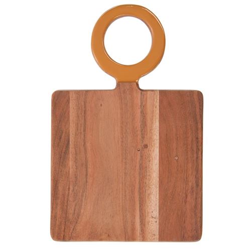 Non Communiqué Jaune Planche Isis Moutarde 35X23 Cm - Amadeus - Bois D'acacia