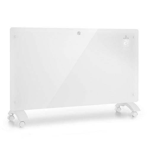 Radiateur à convection Connecté Klarstein Bansin Crystal Smart - 2500W - IP24 - Blanc