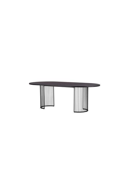 Non Communiqué Noir Hamneskär Table De Salle À Manger Ovale