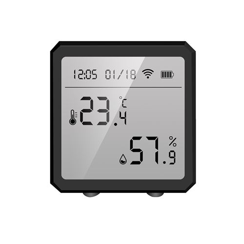 Tuya Wifi Horloge météo intelligente 3 jours Prévisions météorologiques  Station météo sans fil Thermomètre Hygromètre Lcd Affichage 3 Capteurs