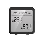 Thermomètre Mini Portable Mini Thermomètre Hygromètre D'intérieur - 2 Pièces, Blanc, Mesure Température Et Humidité, Précision ±1°C Capteur Humidité Ambiance