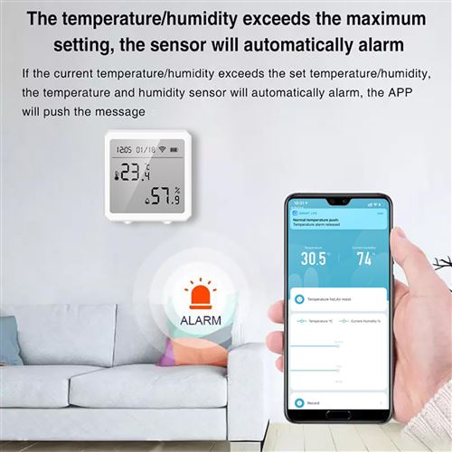 14€13 sur Station météo Smart WiFi Température Humidité Capteur