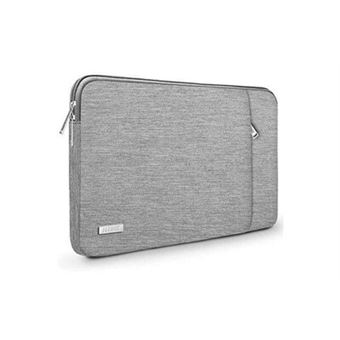 Housse Ordinateur 15-15,6 Pouces Compatible avec Chromebook Notebook  Ultrabook Matebook 15, avec Poche d'Accessoires - Gris