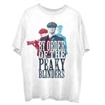 T-SHIRT PEAKY BLINDERS 3 Tommys UNISEXE BLANC TAILLE : 2XL