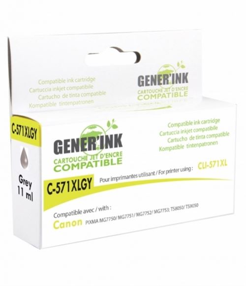 Gener'ink C-571xlgy Gy Cartouche Compatible Avec Canon Cli-571xl