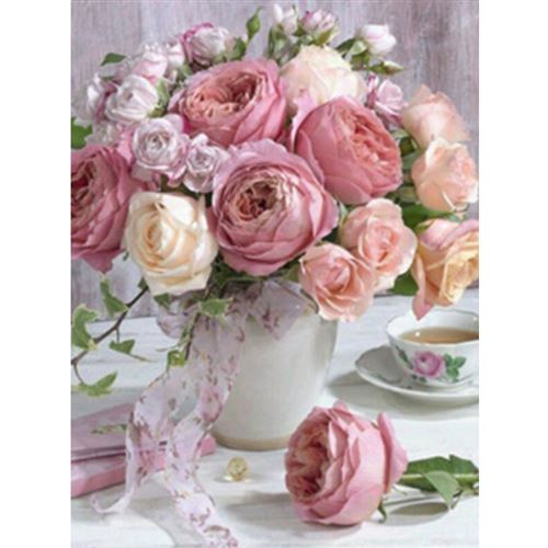 Peinture au diamant DIY 5D ZY522 - Fleur (50x70CM)